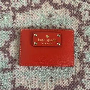 Kate Spade Red Cardholder